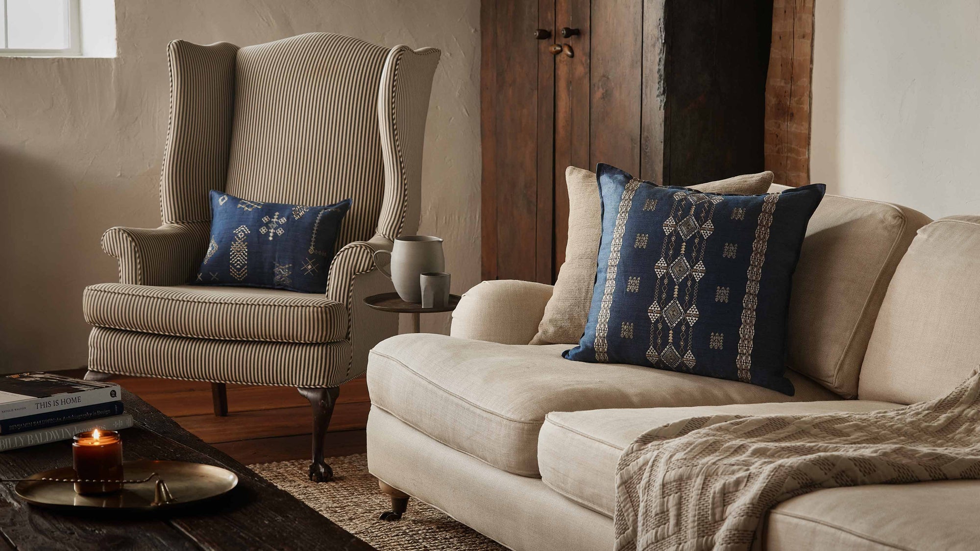 Tumbleweed Indigo Pillow