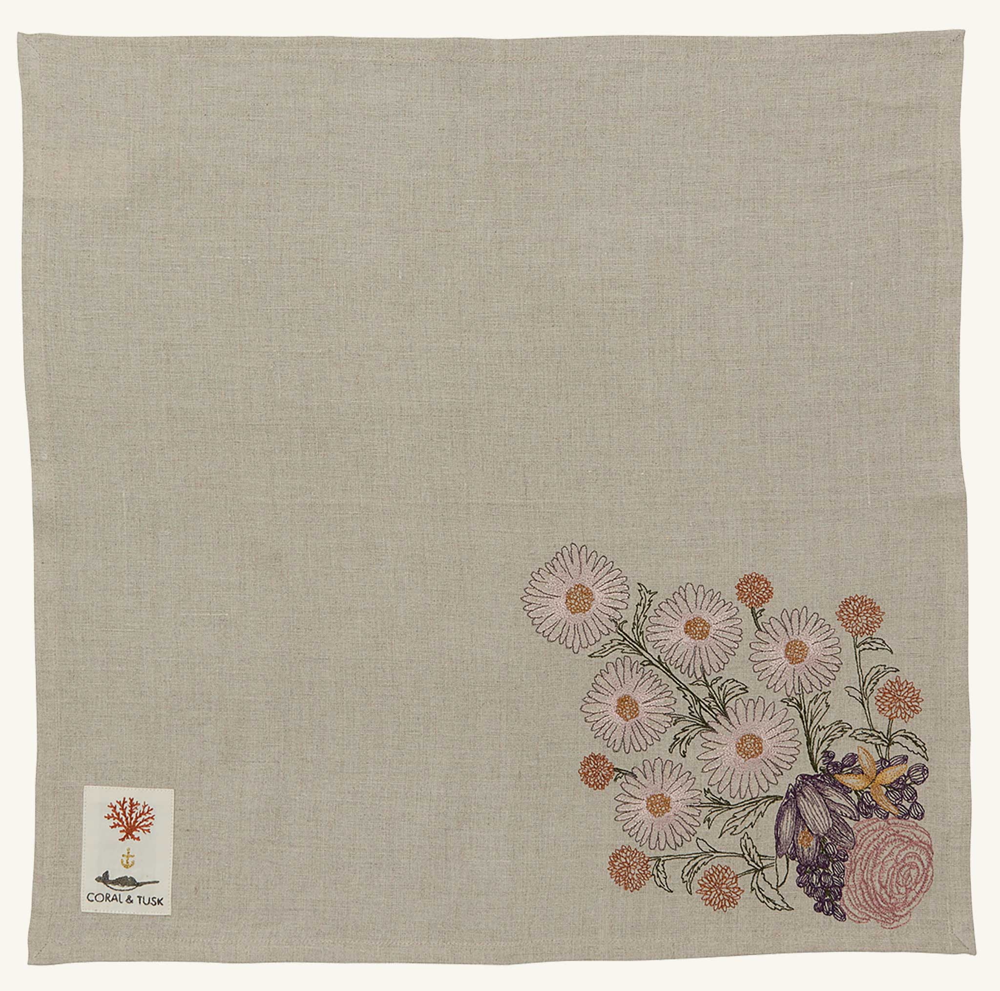 Daisy Bouquet Dinner Napkin