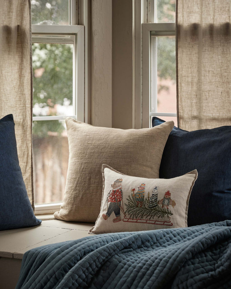 Christmas Tree Sled Pillow