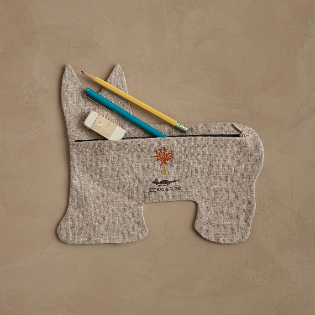 Orange Kitty Pouch