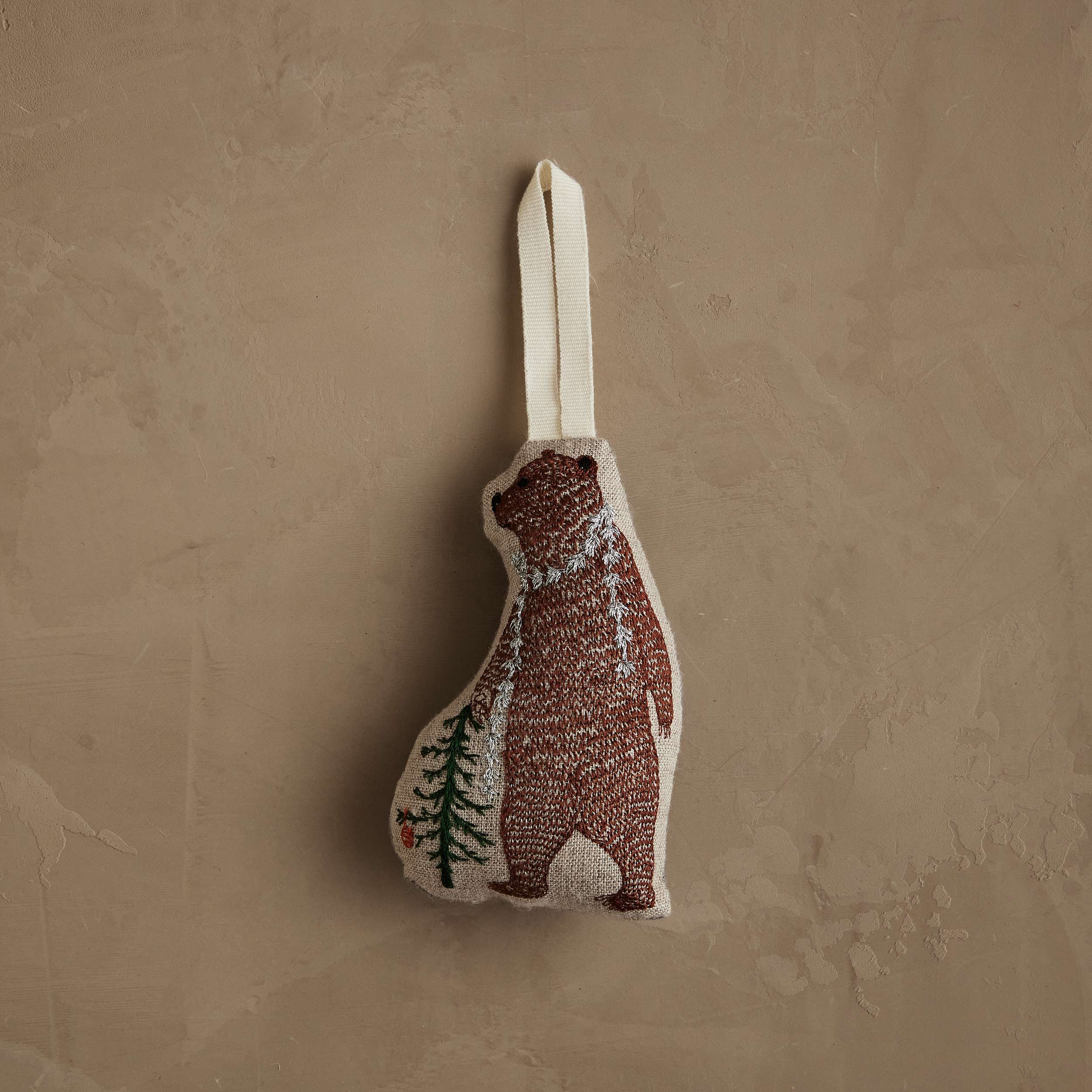 Bear with Tinsel Ornament | Coral & Tusk