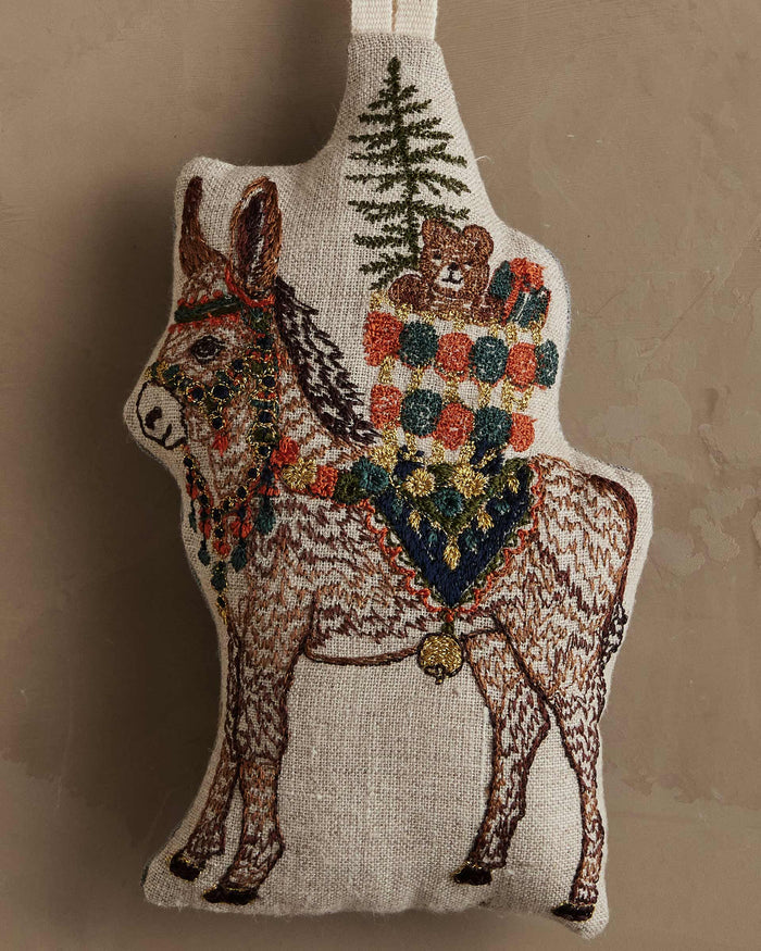 Christmas Donkey Ornament