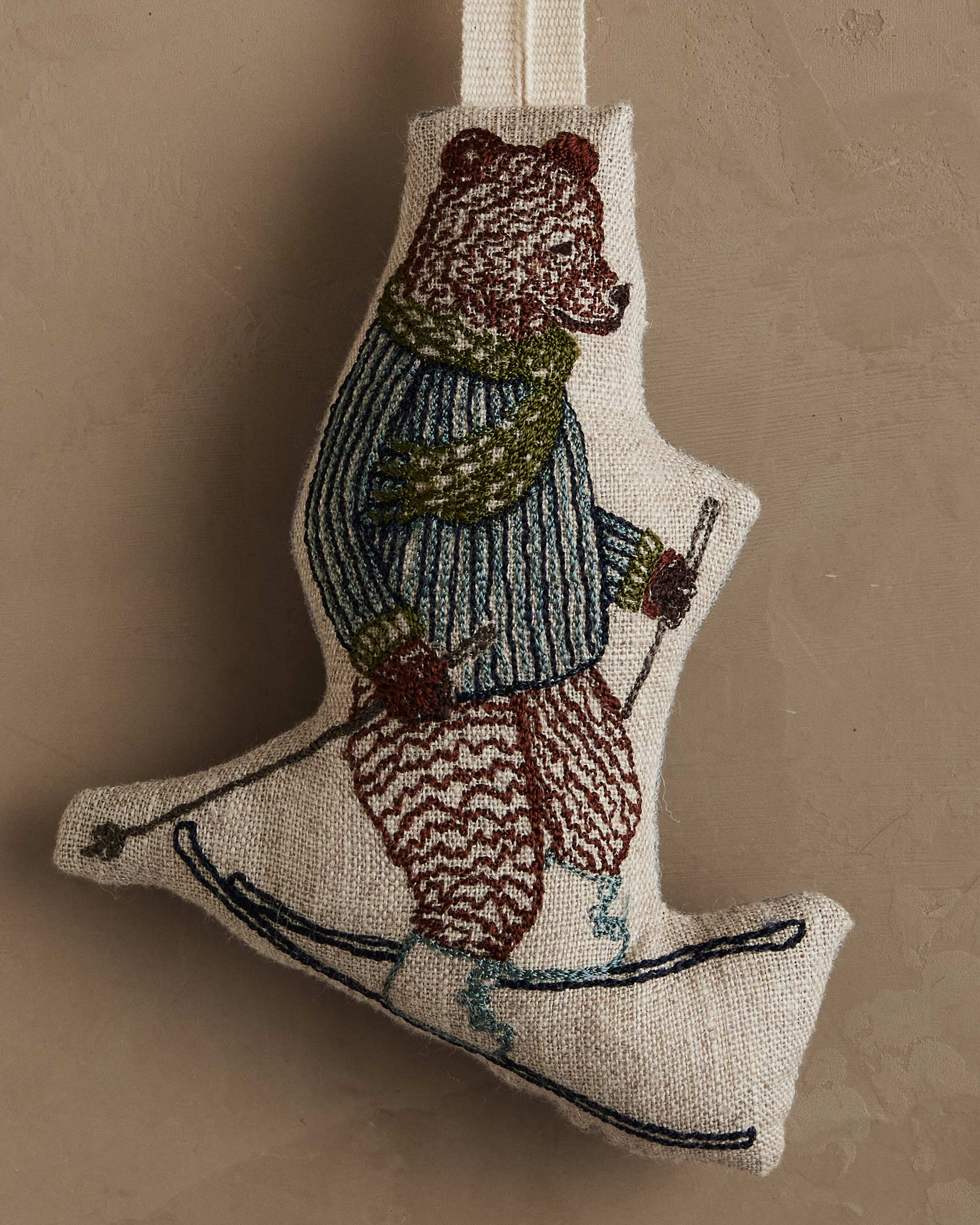 Downhill Bear Ornament