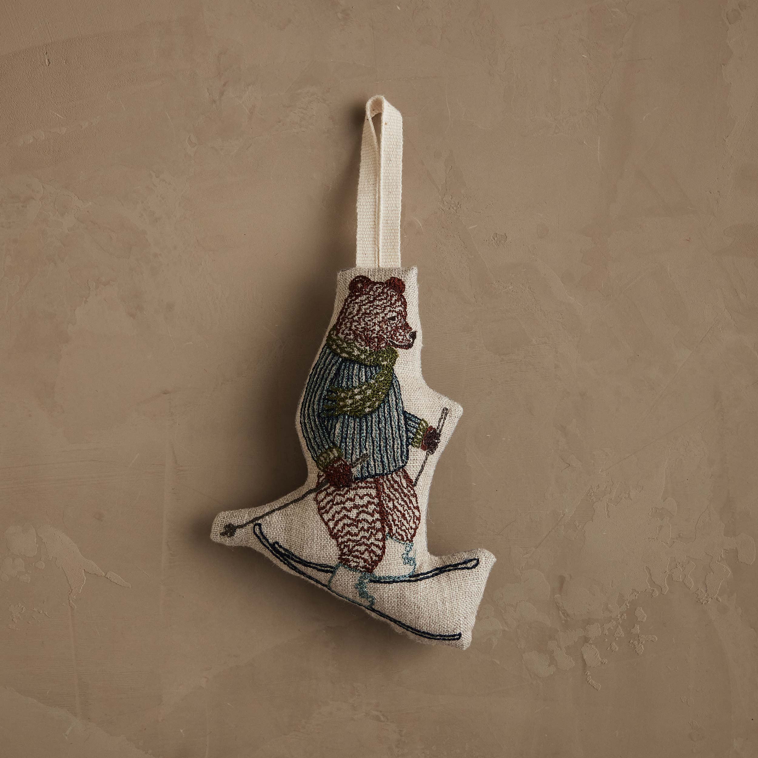 Coral & Tusk Downhill Bear Ornament - Thumbnail 5