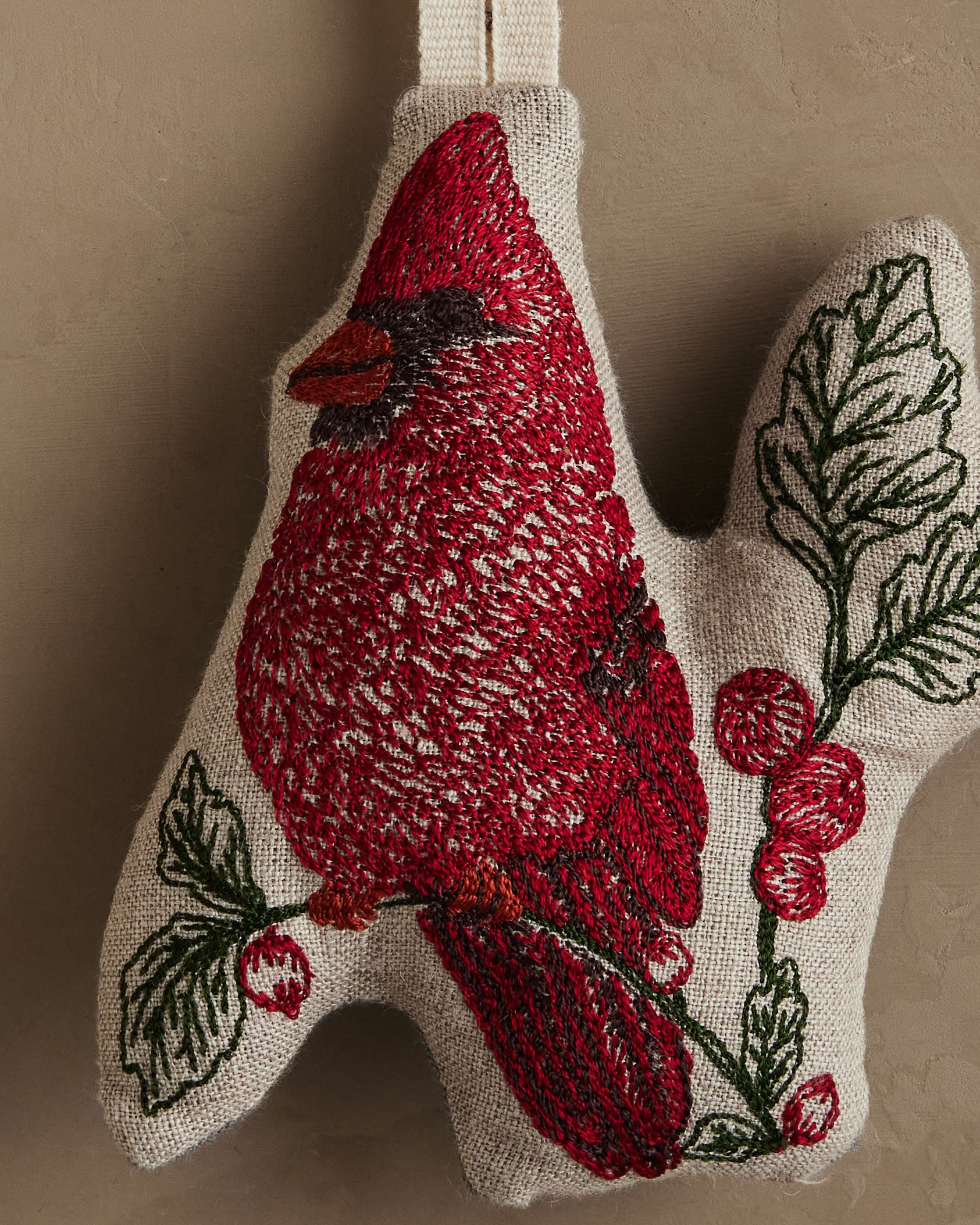 Red Cardinal Ornament | Coral & Tusk