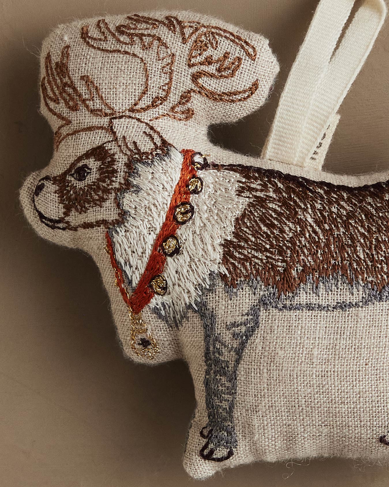 Reindeer with Bells Ornament