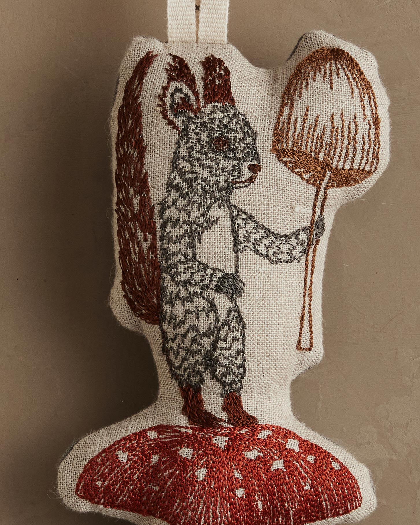 Squirrel with Mushroom Ornament | Coral & Tusk