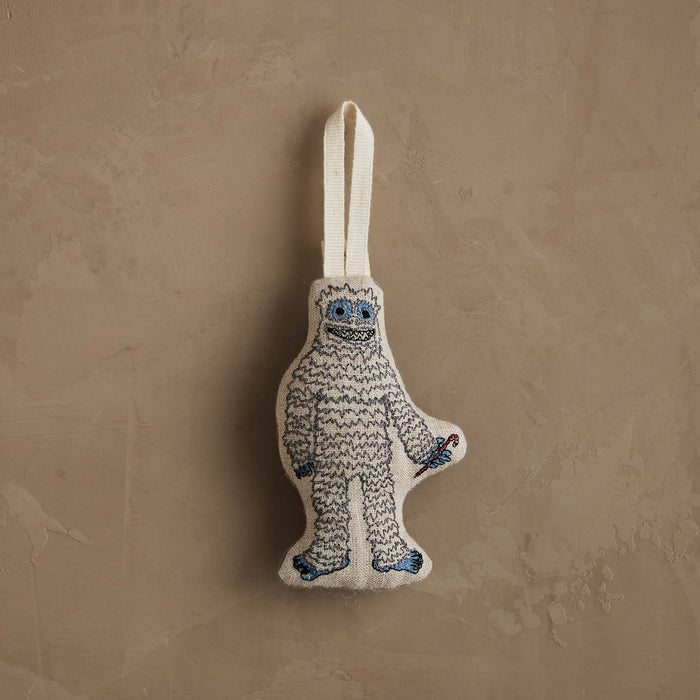 Yeti with Candy Cane Ornament