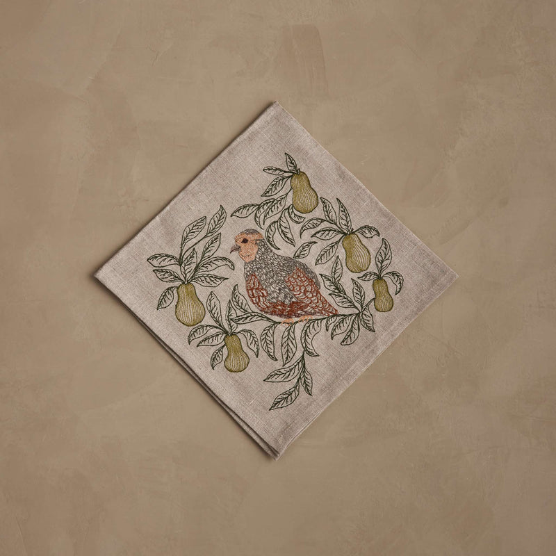 Partridge in a Pear Tree Dinner Napkin