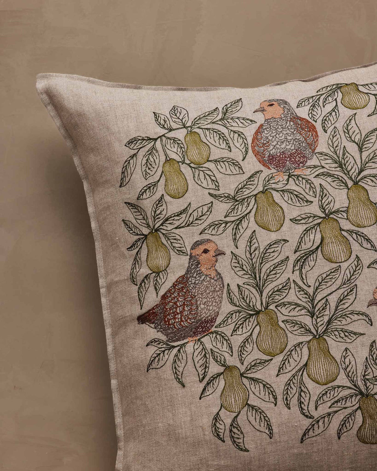 Partridge in a Pear Tree Pillow