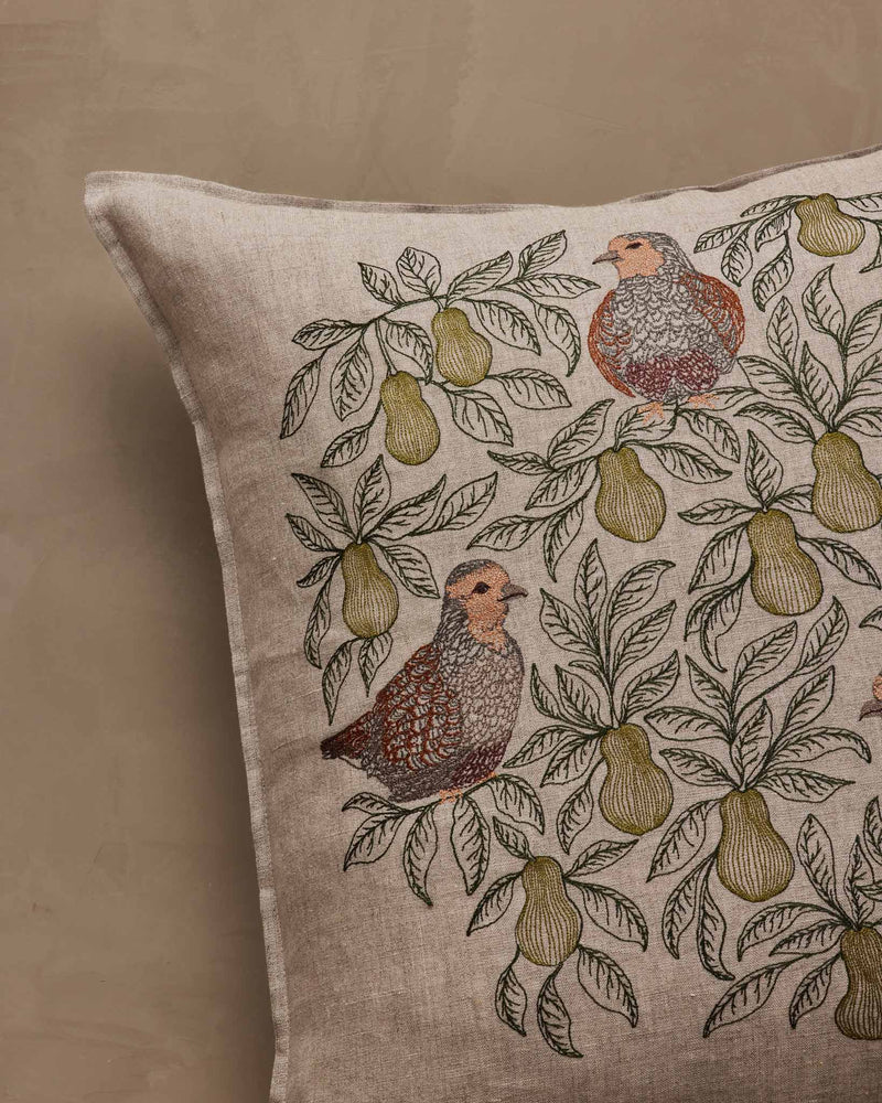 Partridge in a Pear Tree Pillow