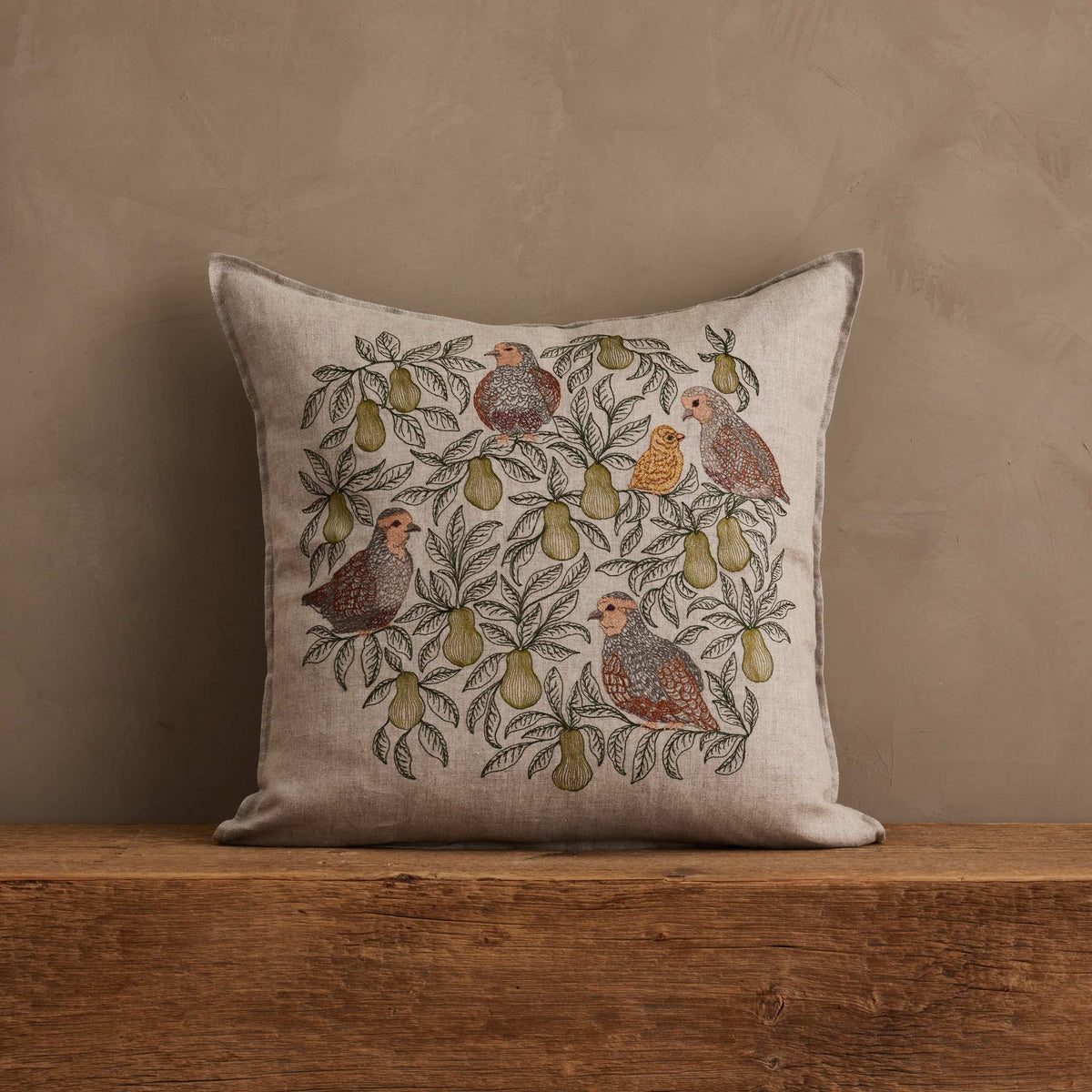 Partridge in a Pear Tree Pillow