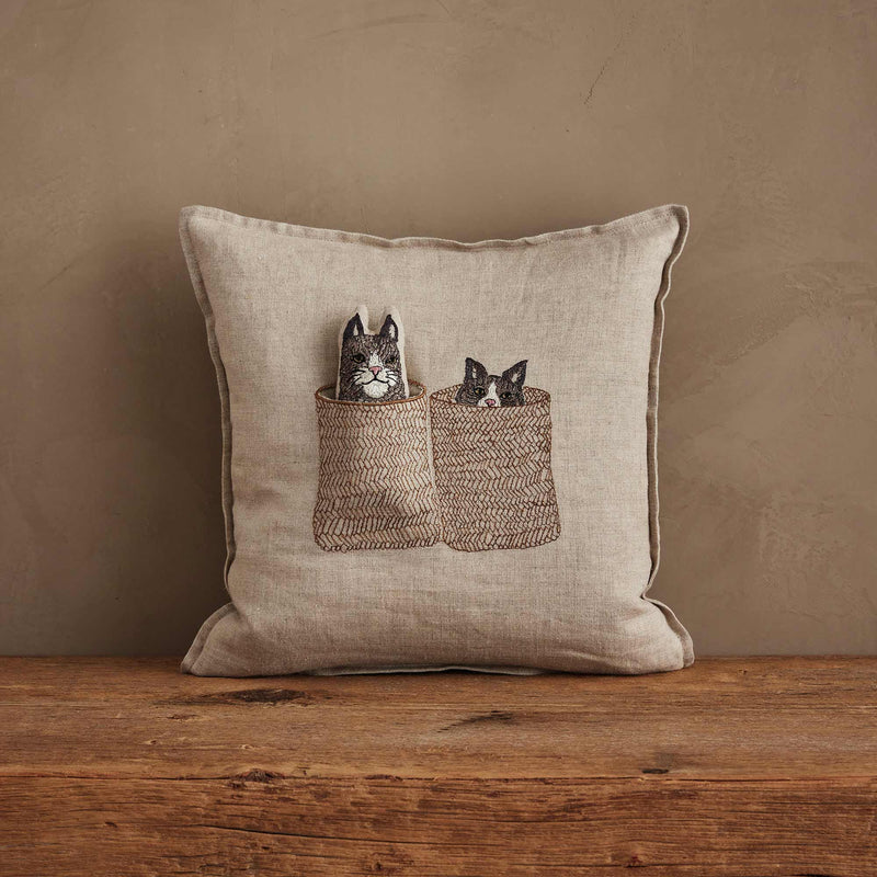 Basket Cats Pocket Pillow