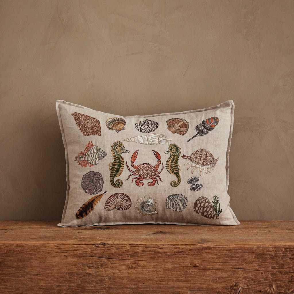 Beach Walk Pillow — Pillow Cover with Insert