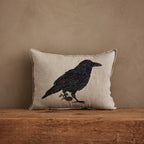 Blackbird with Acorn Pillow