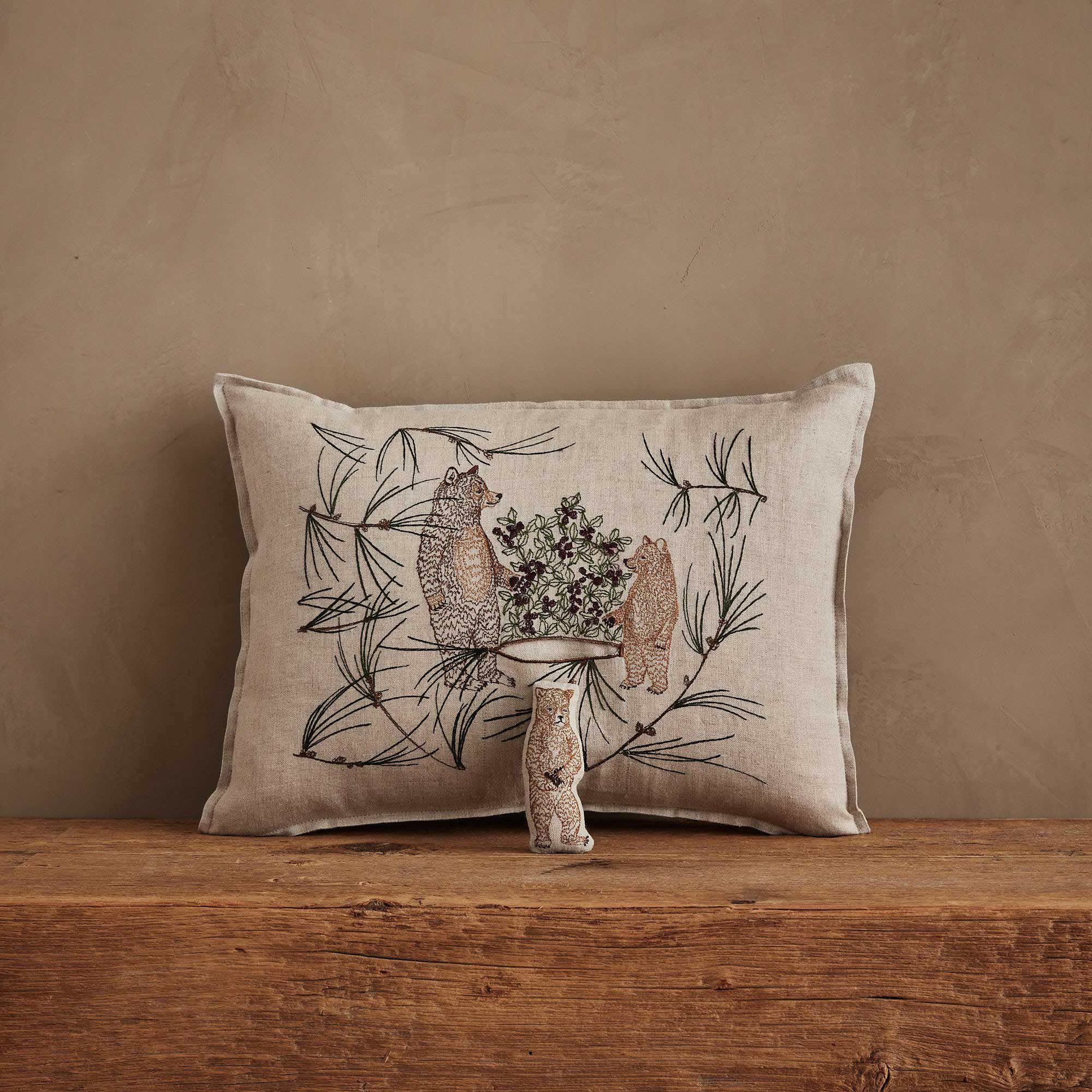Briar Bears Pocket Pillow | Coral & Tusk