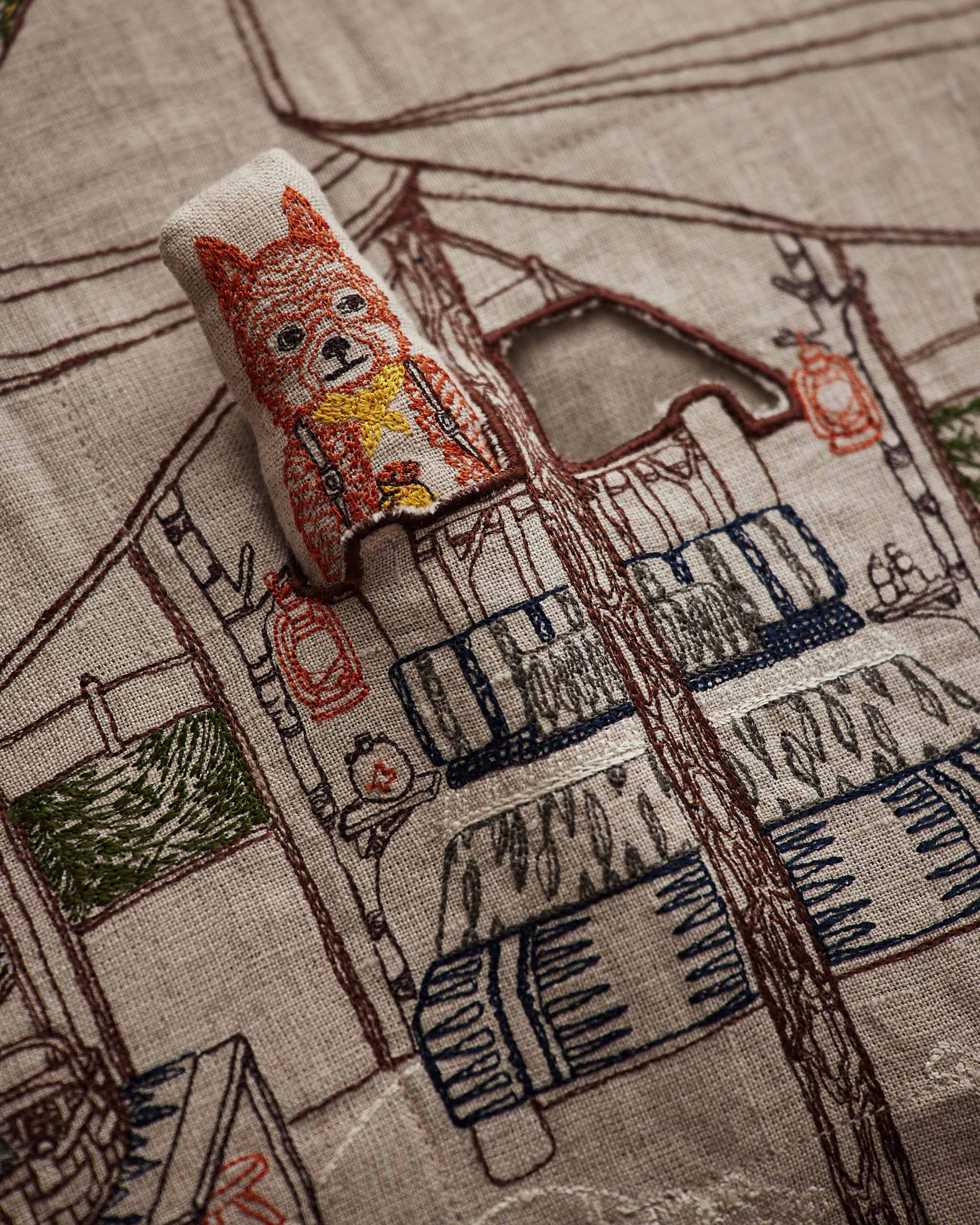 Camper Fox Pocket Pillow