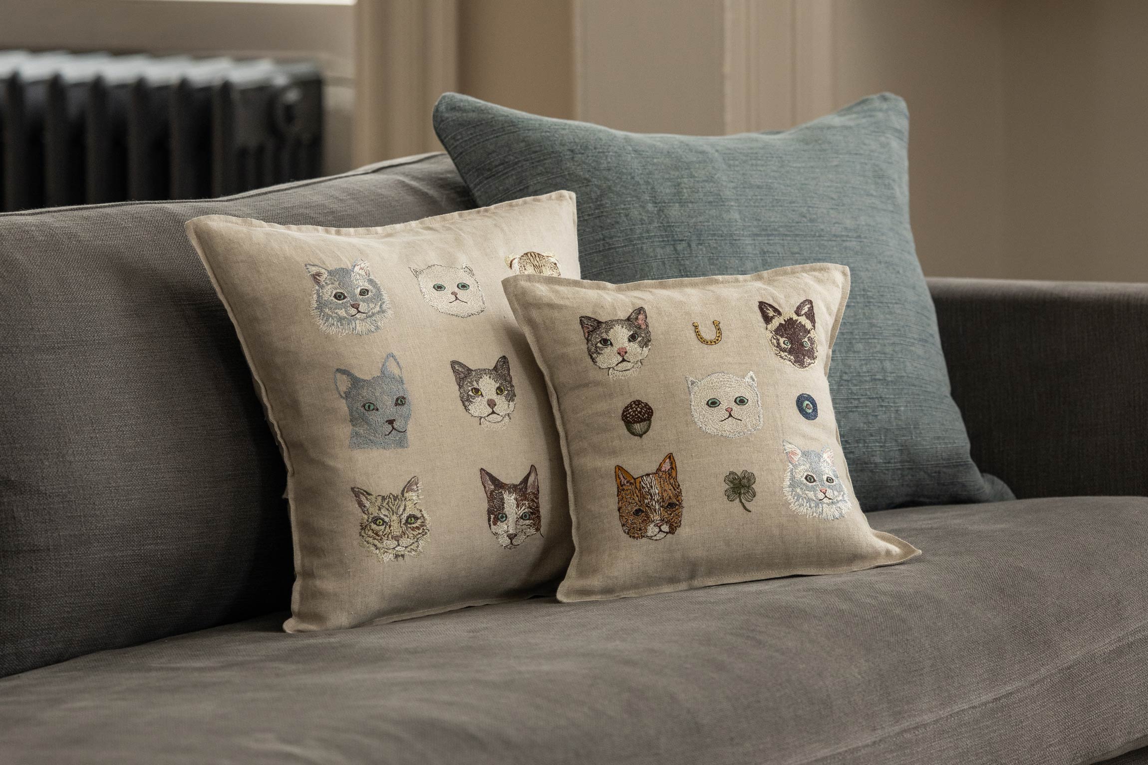Charming Cats Pillow | Coral & Tusk