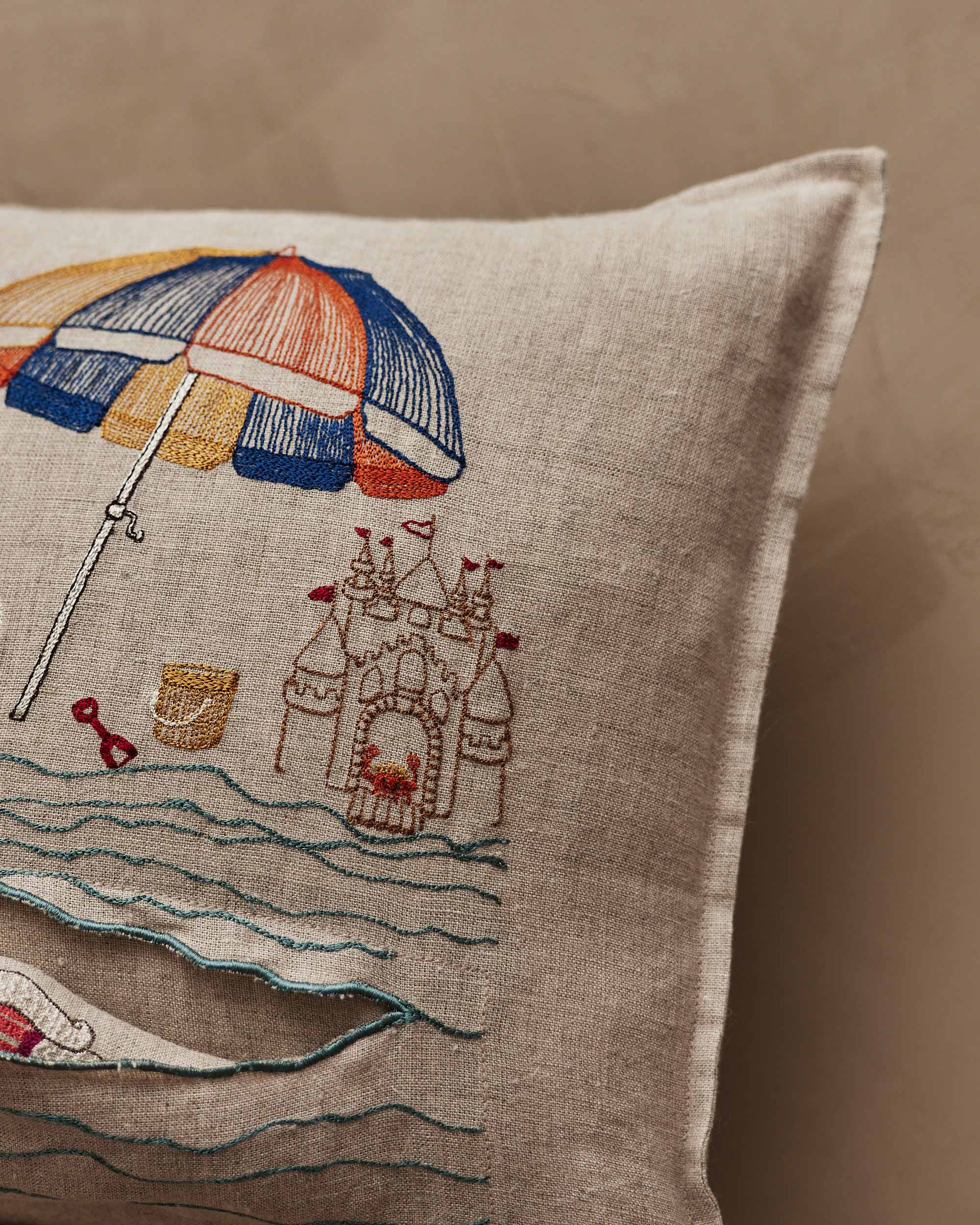 Day at the Beach Pocket Pillow