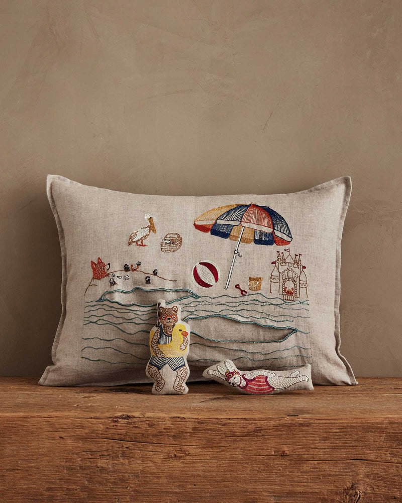 Day at the Beach Pocket Pillow