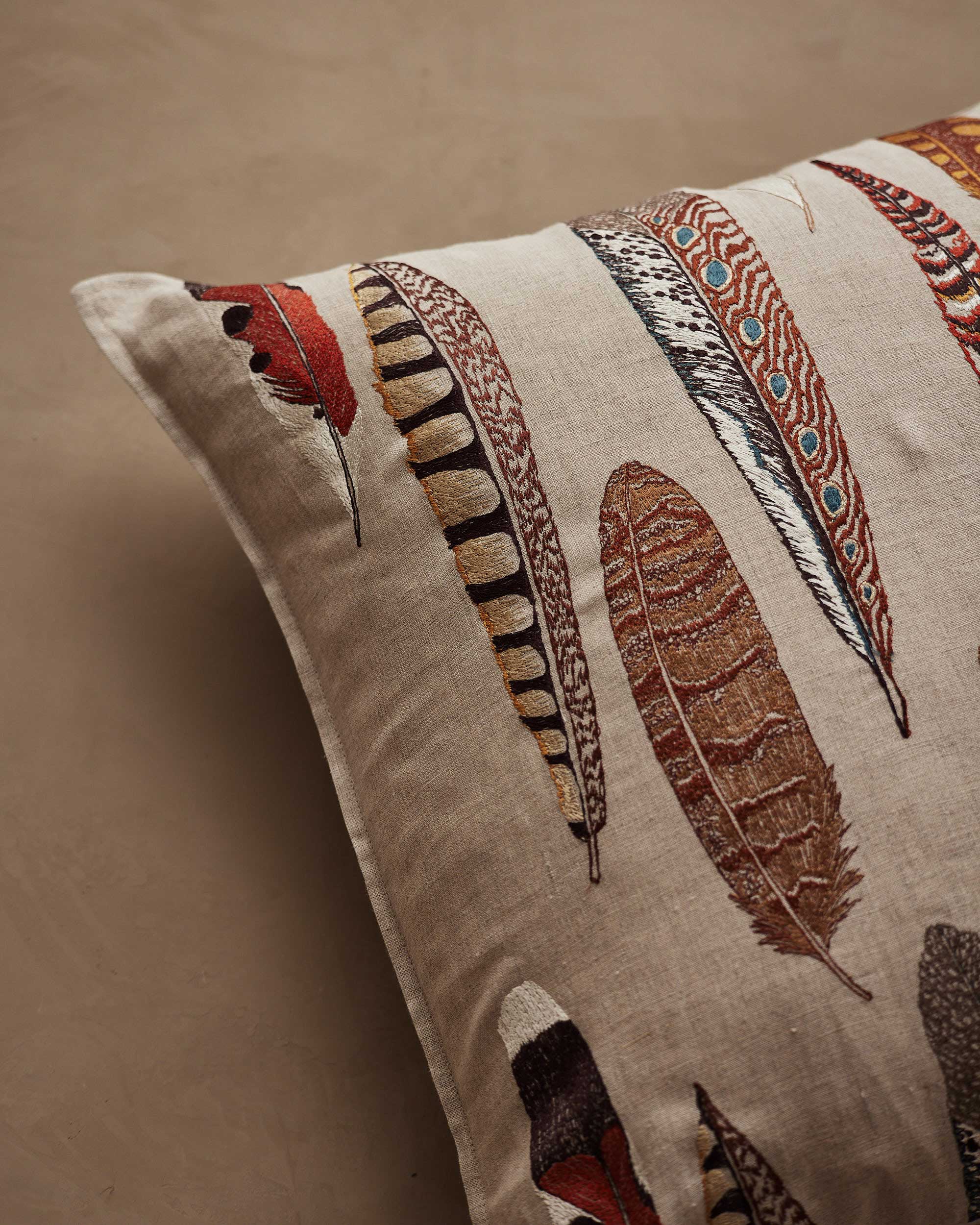 Falling Feathers Pillow