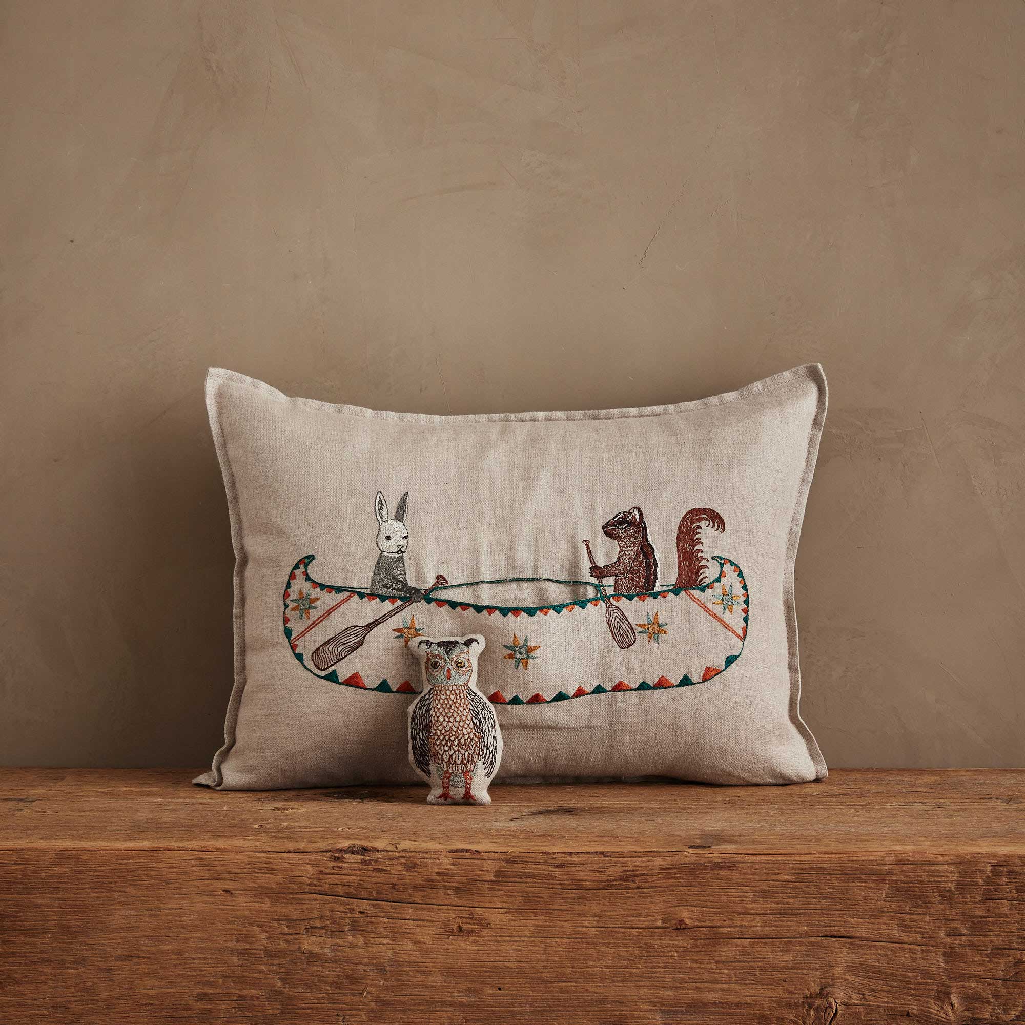 Friends Canoe Pocket Pillow | Coral & Tusk