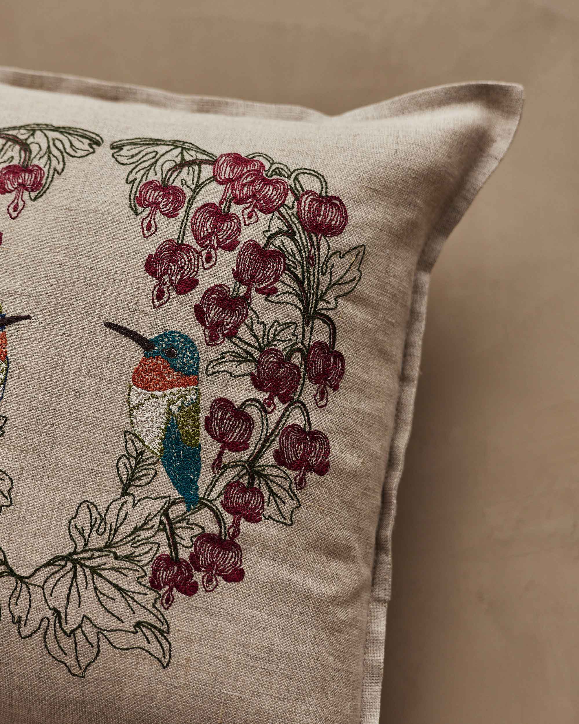 Hummingbird Hearts Pillow - Thumbnail 5
