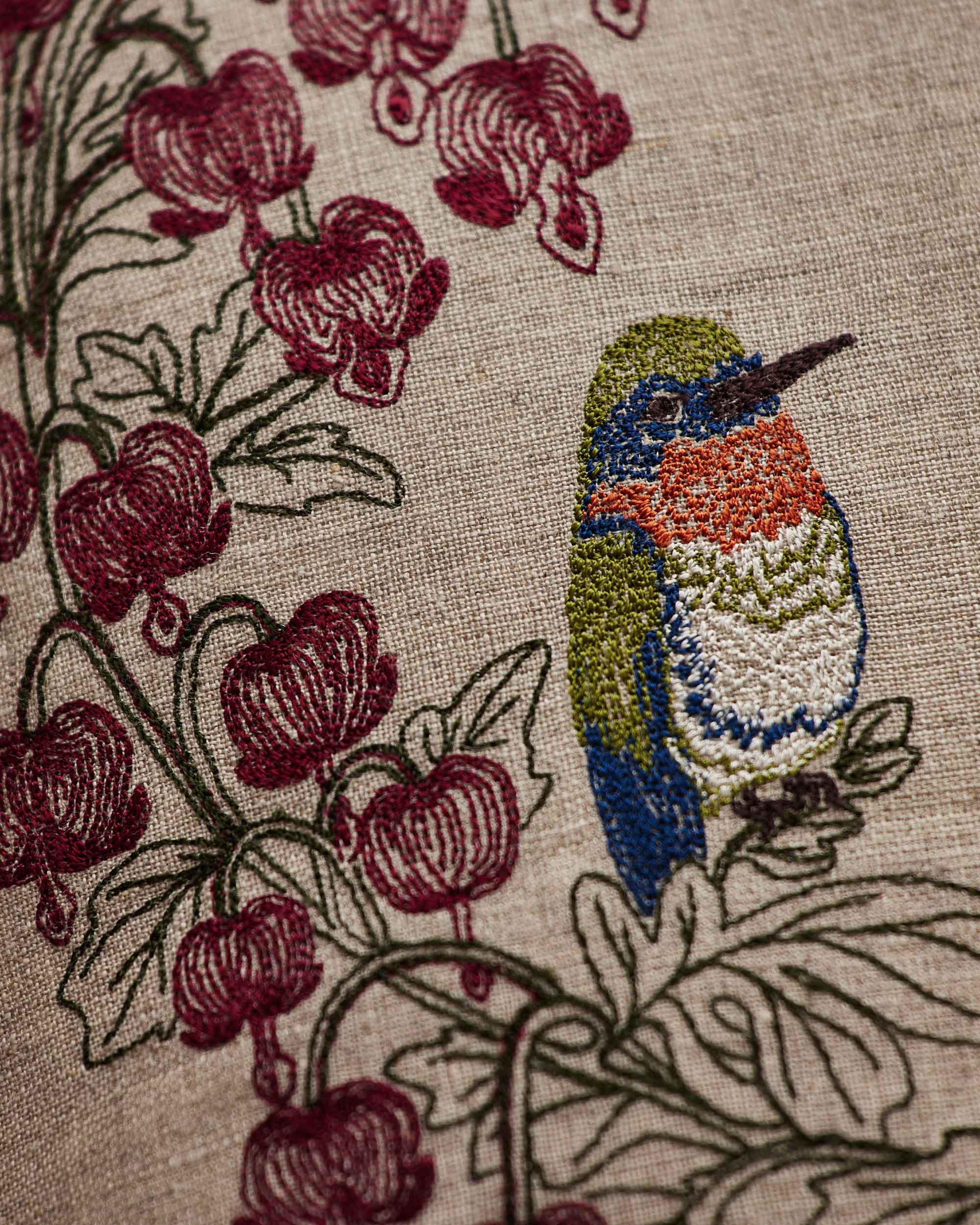 Hummingbird Hearts Pillow - Thumbnail 3