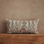 Mushrooms and Ferns Lumbar Pillow
