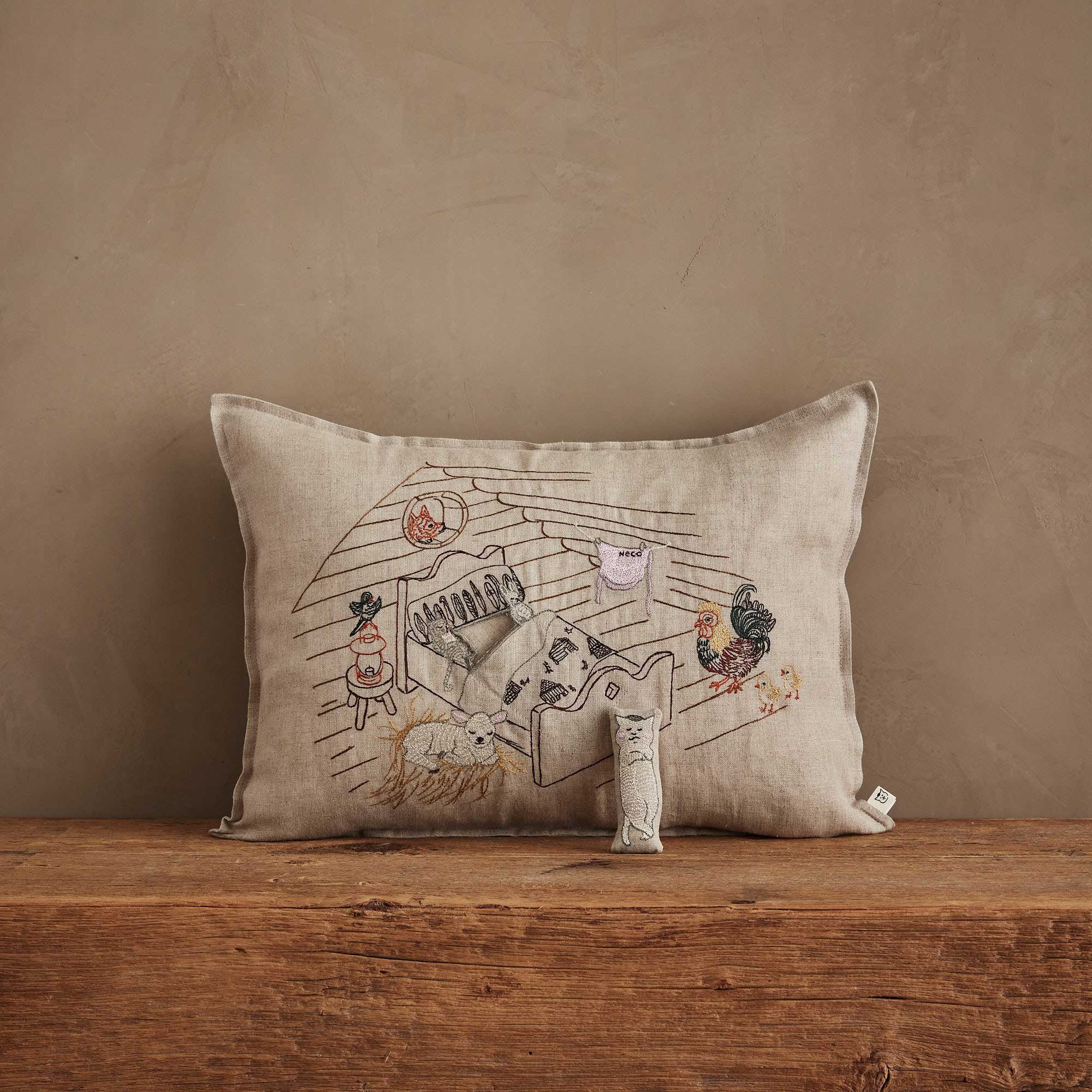 Coral & Tusk x Nekomura san Pocket Pillow