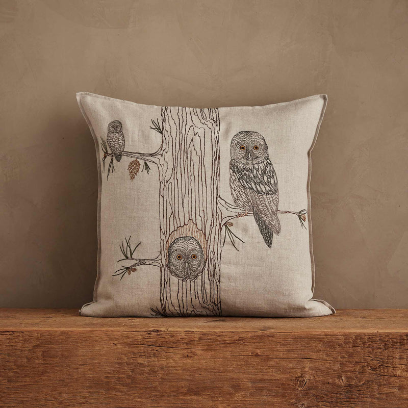 Owl Family Tree Pillow