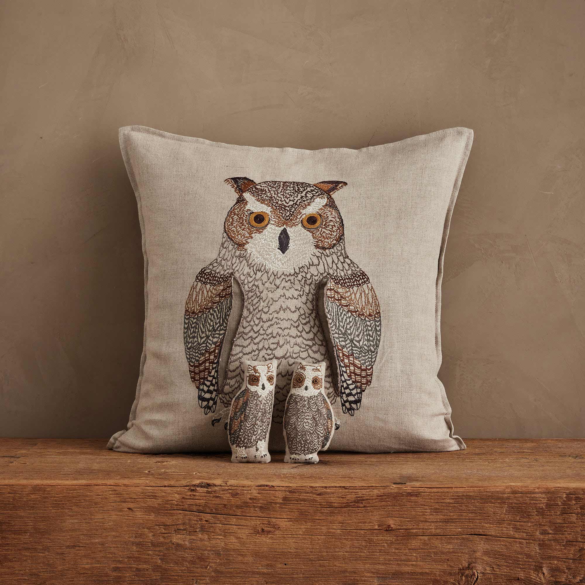 Owl Mama Pocket Pillow | Coral & Tusk