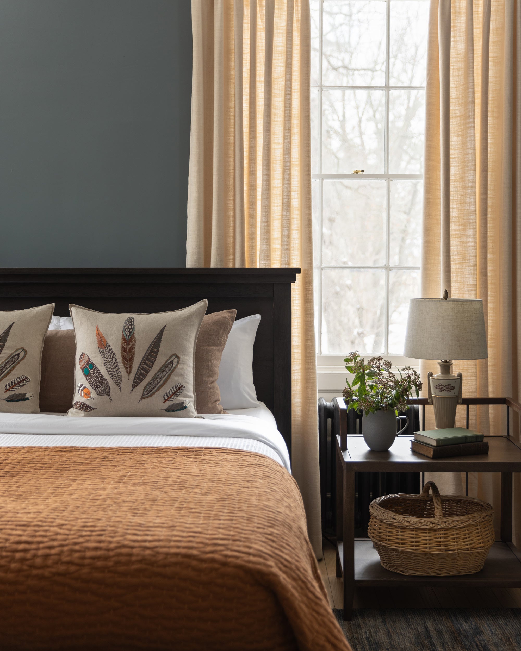Plumes Fan Pillow | Coral & Tusk
