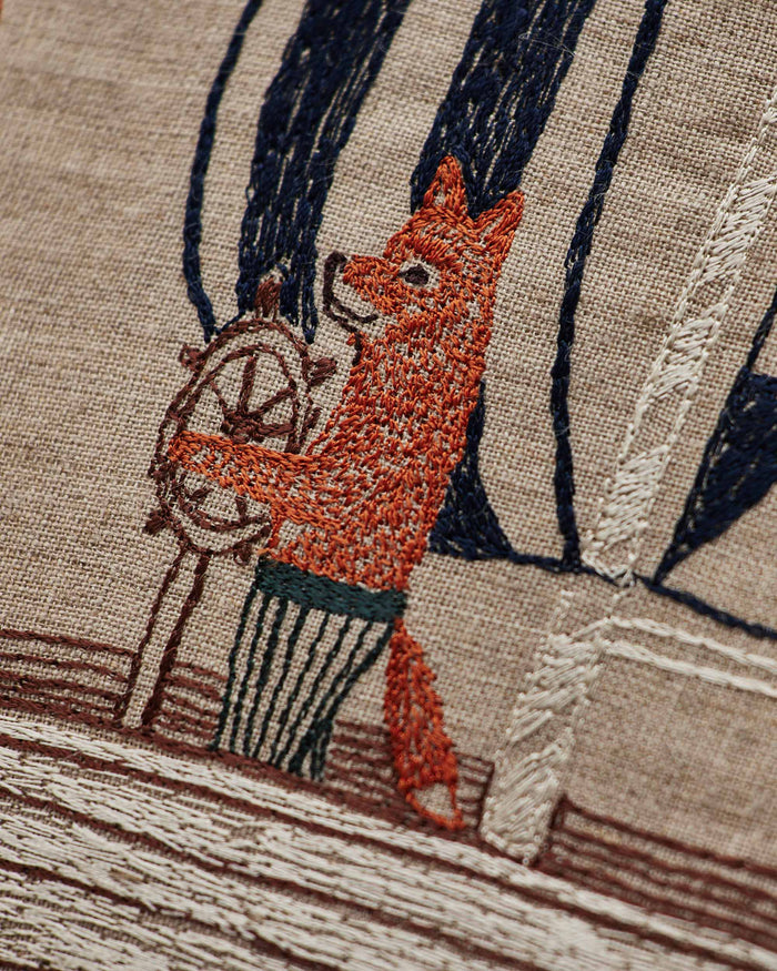Sailing Foxes Pillow
