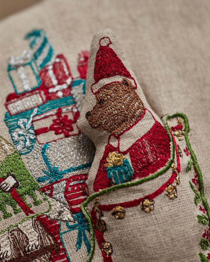 Santa's Sleigh Pocket Pillow