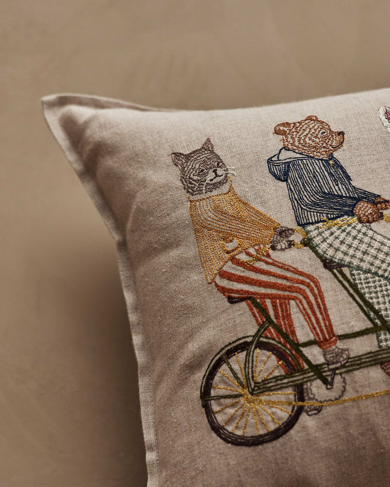 Tandem Bike Pocket Pillow