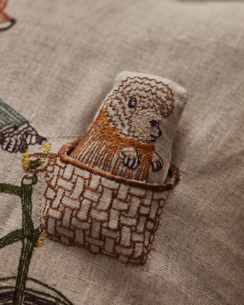 Tandem Bike Pocket Pillow