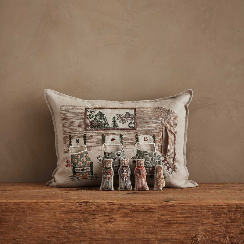 Three Little Bears Pocket Pillow