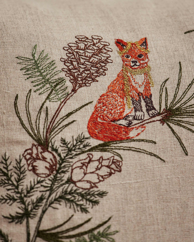 Tree Trimmers Wreath Pillow