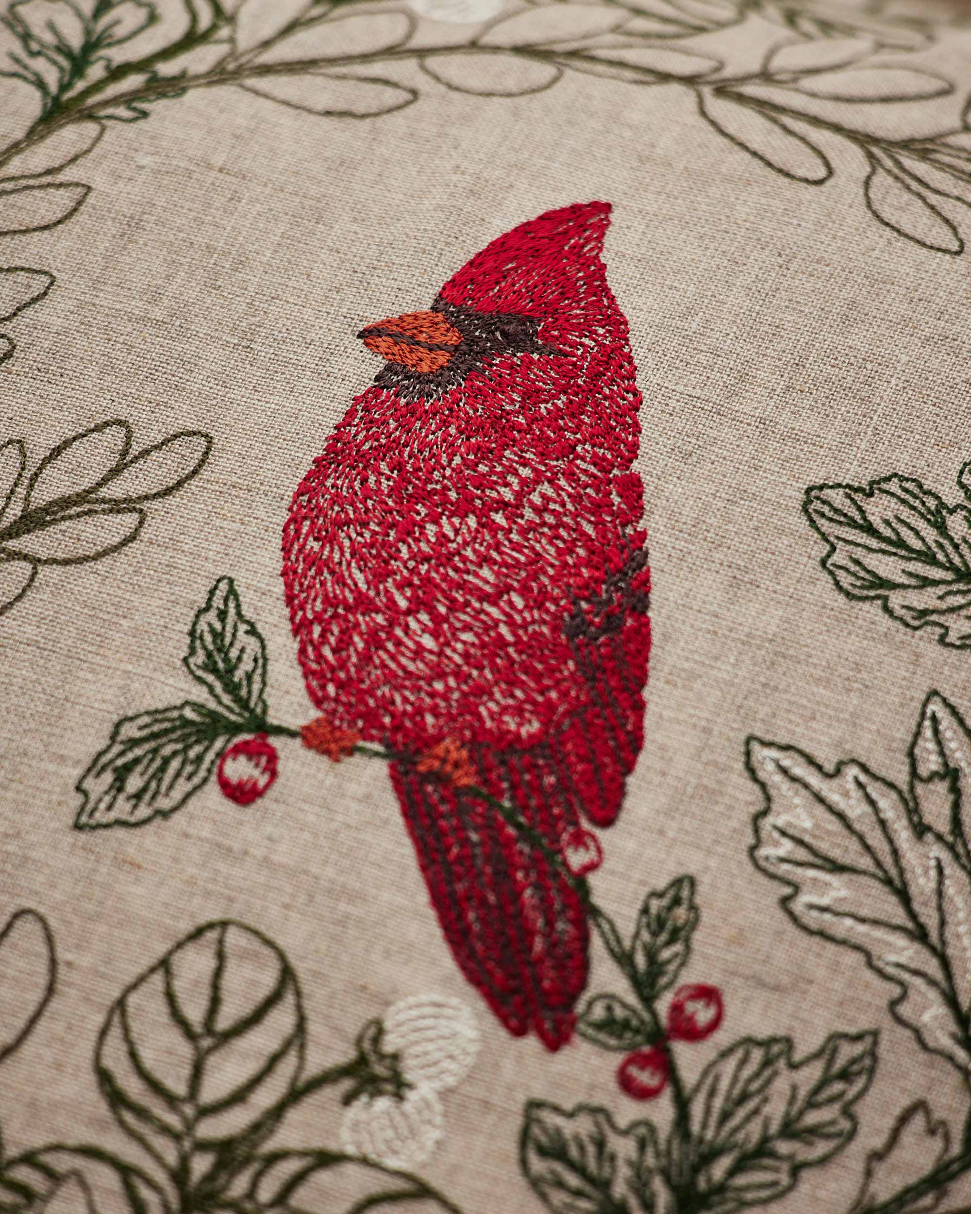 Winter Birds Pillow