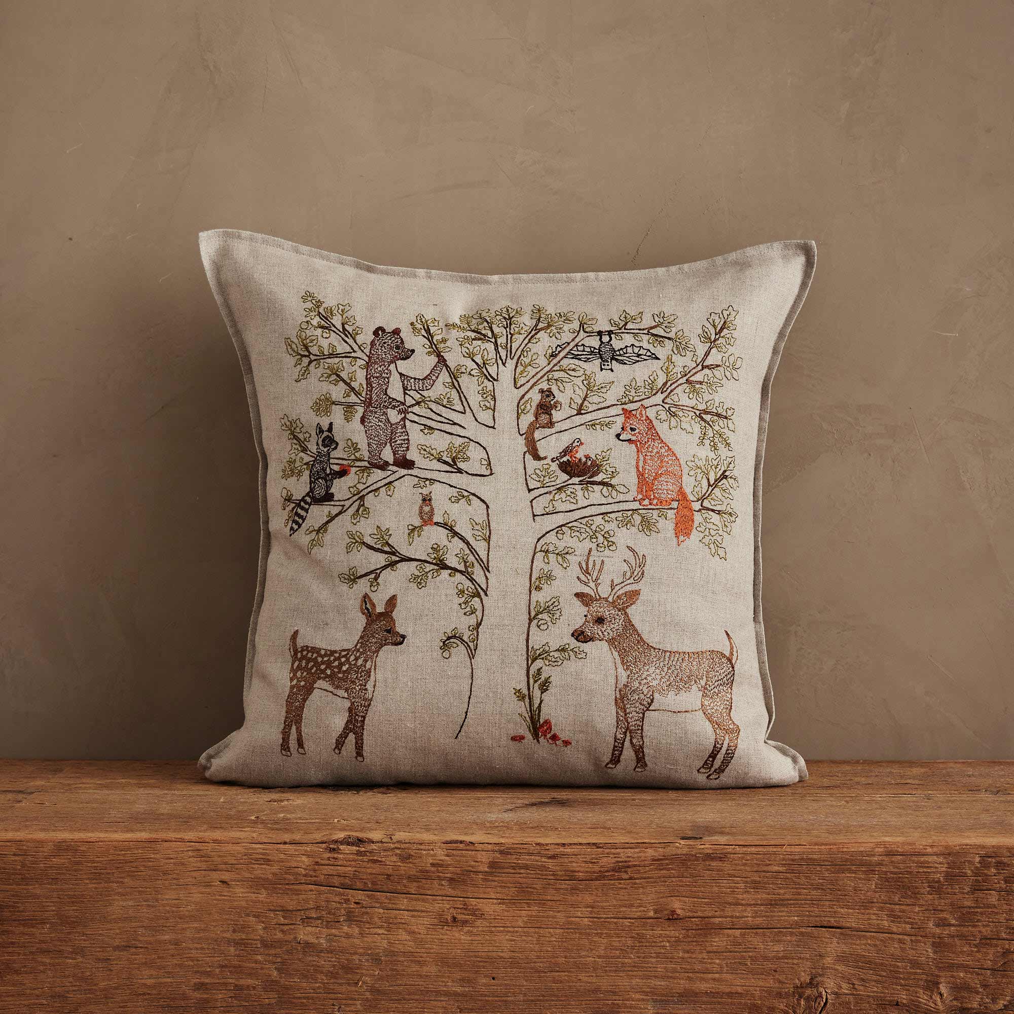 Woodland Living Tree Pillow