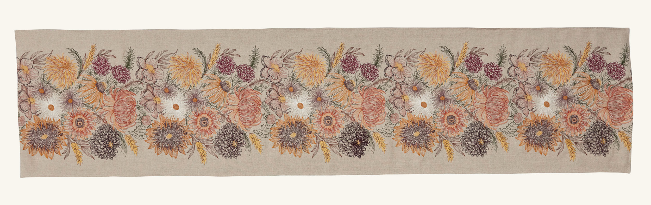 Autumn Blossoms Table Runner