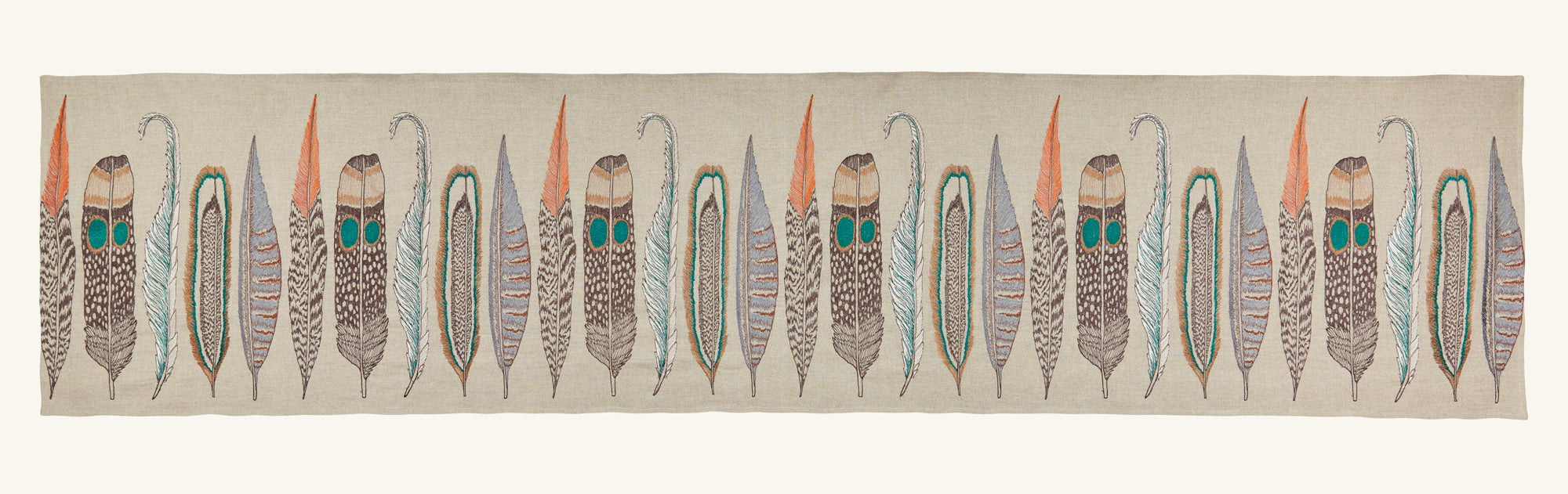 Feathers Table Runner | Coral & Tusk