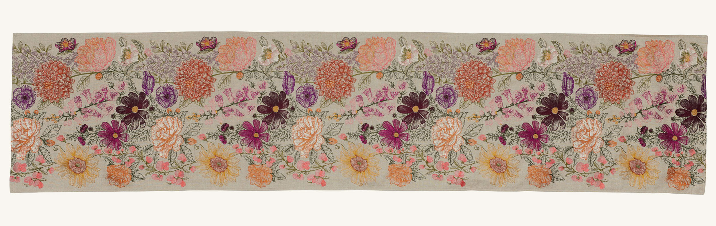 Paradise Garden Table Runner