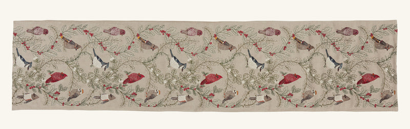 Winter Birds Table Runner
