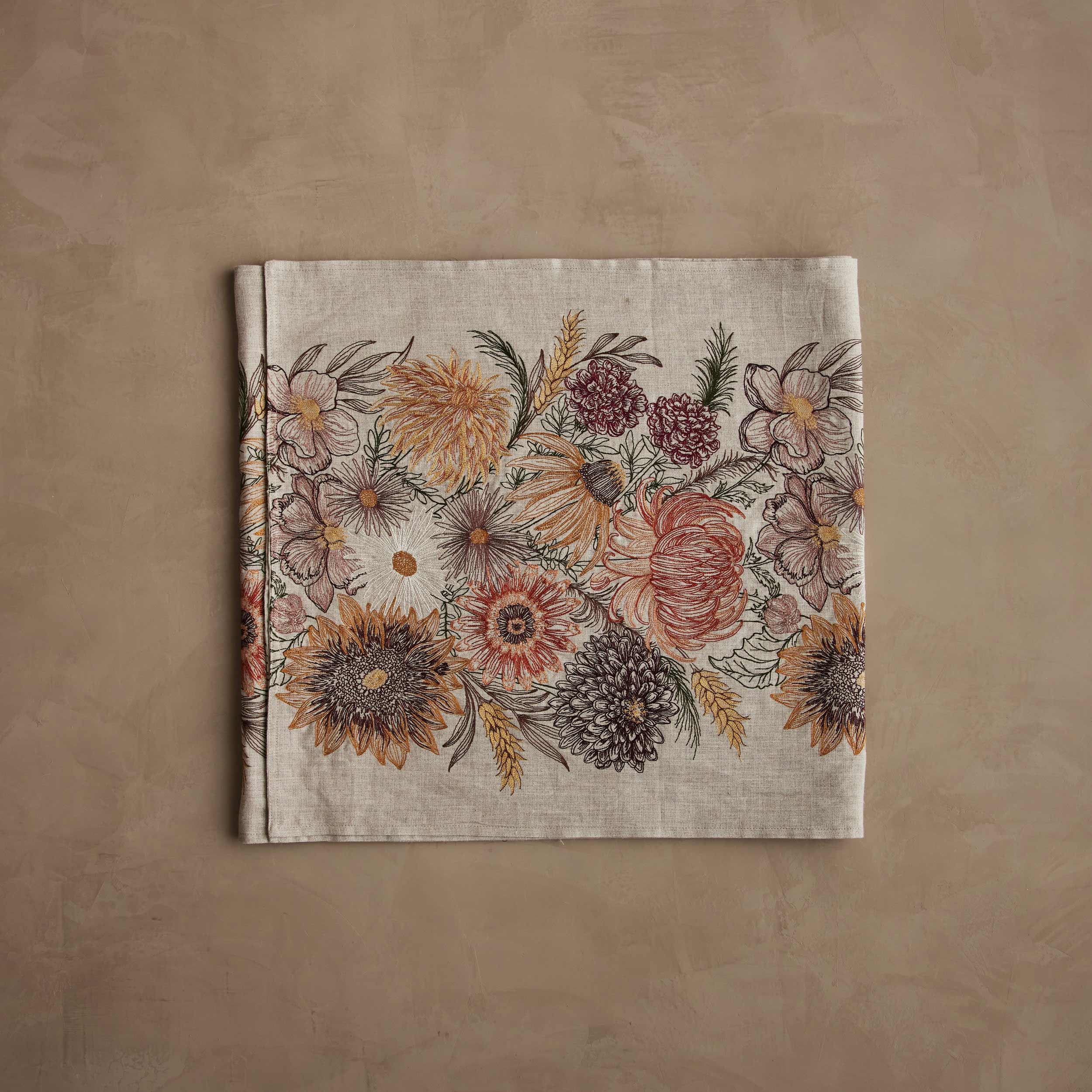 Autumn Blossoms Table Runner