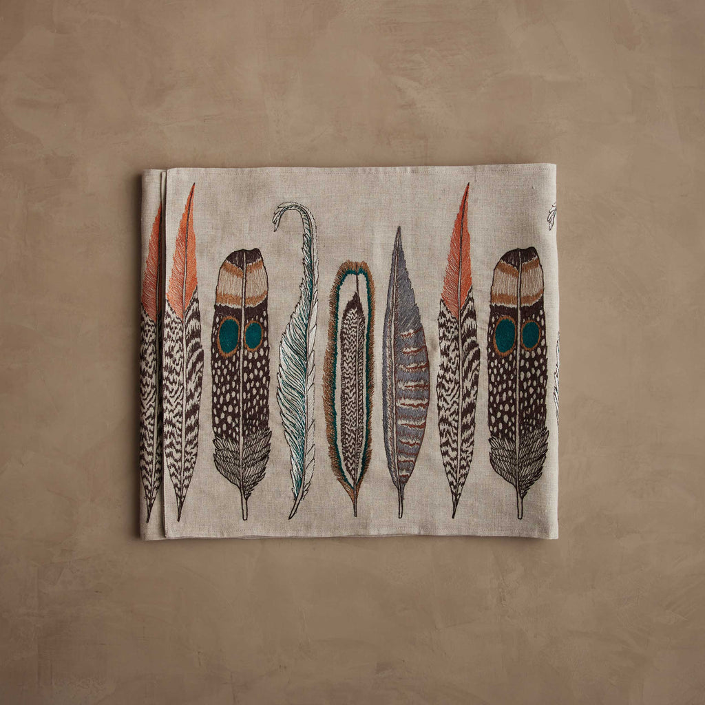 Feathers Table Runner — 91” X 18”