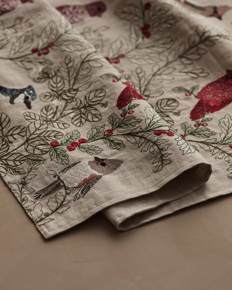 Winter Birds Table Runner