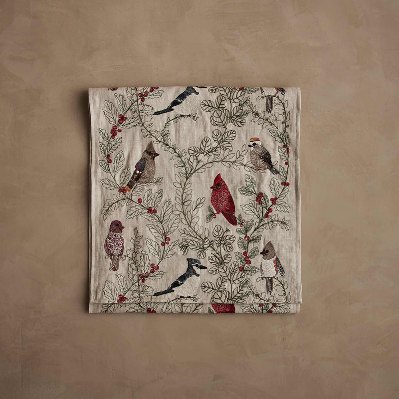 Winter Birds Table Runner