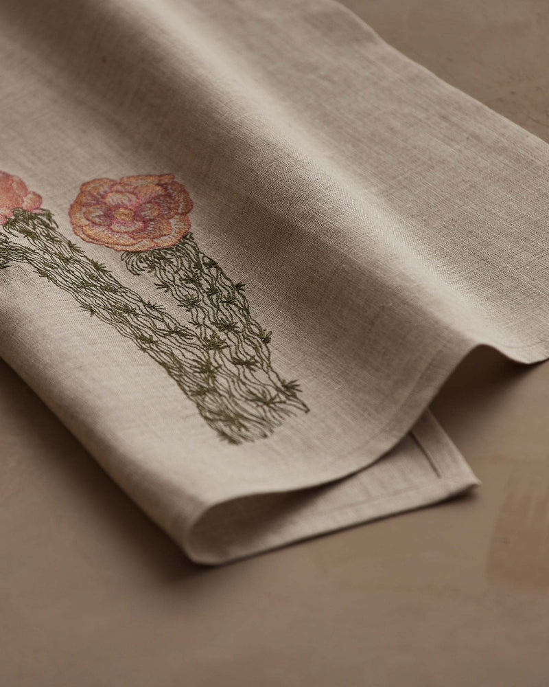 Cholla Cactus Bloom Tea Towel